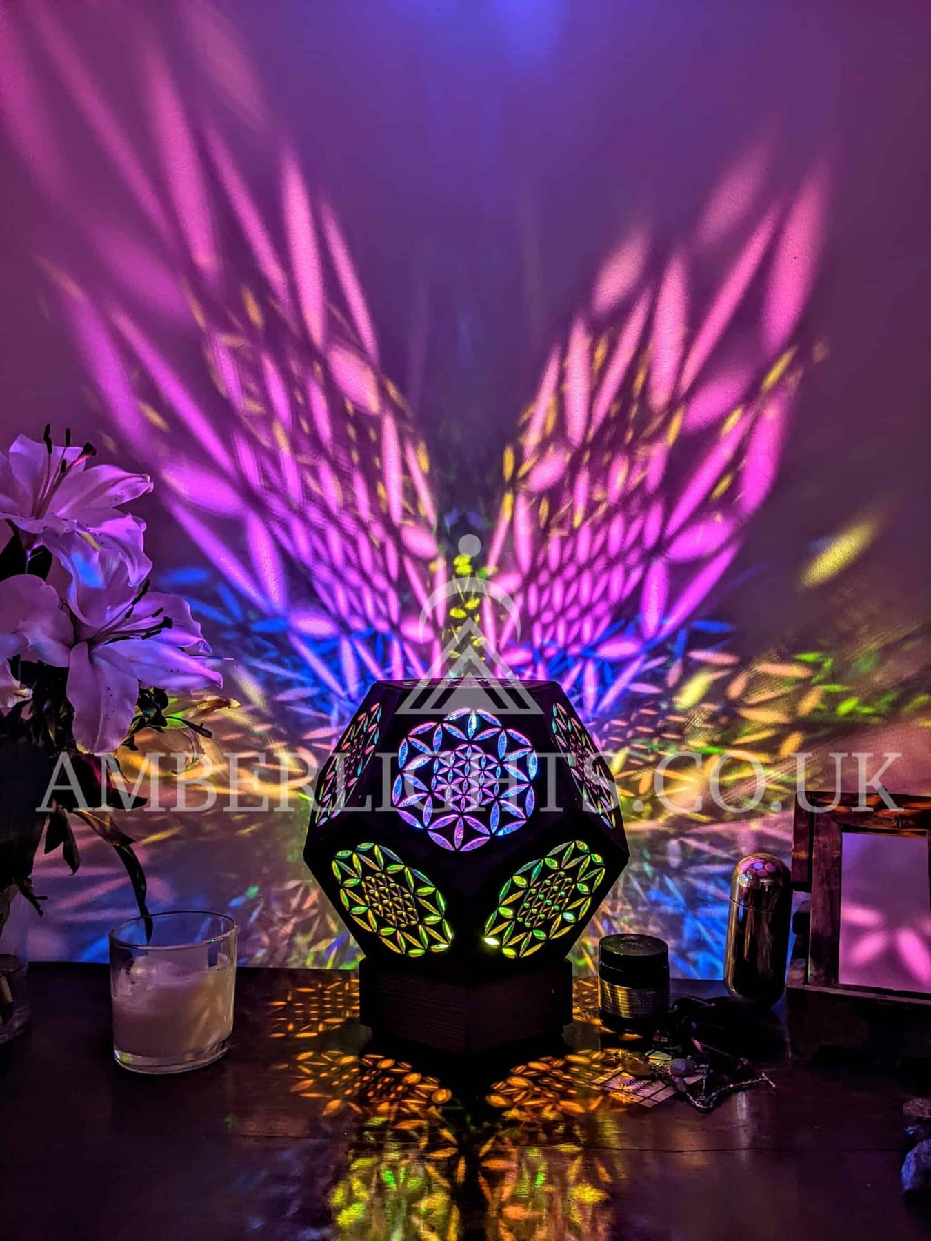 Flower of Life sensory lamp