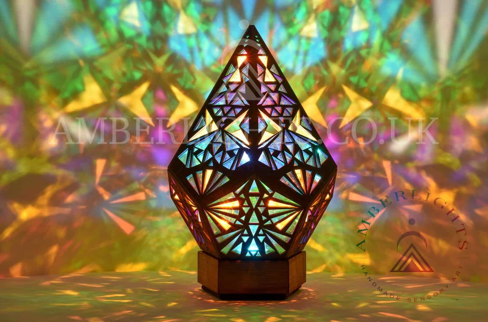 Emerald Prism sensory lamp