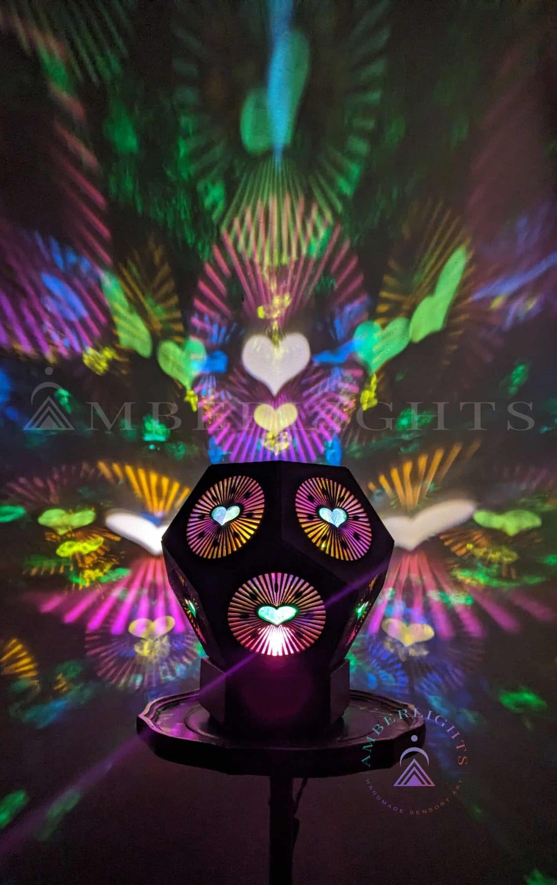 Give sensory lamp