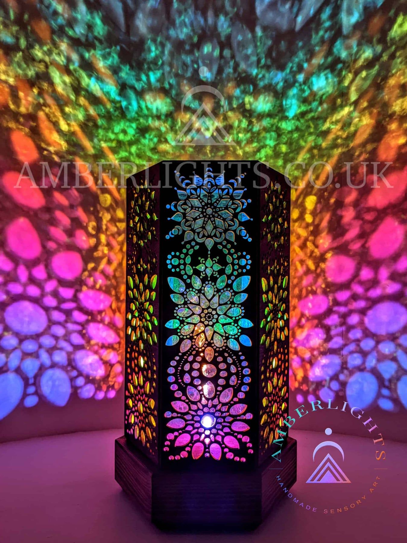 Psychedelic Aum sensory lamp