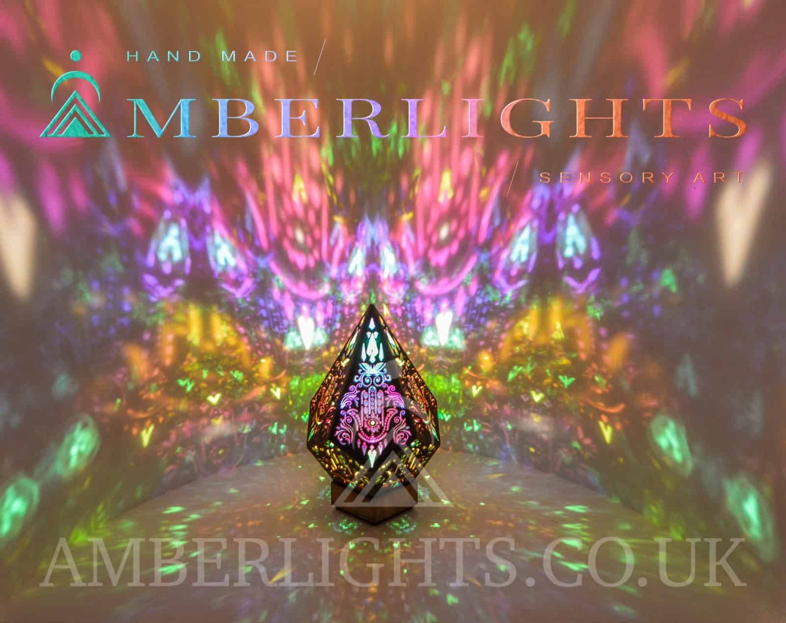 Hamsa Magenta sensory lamp, photo 3 of 3